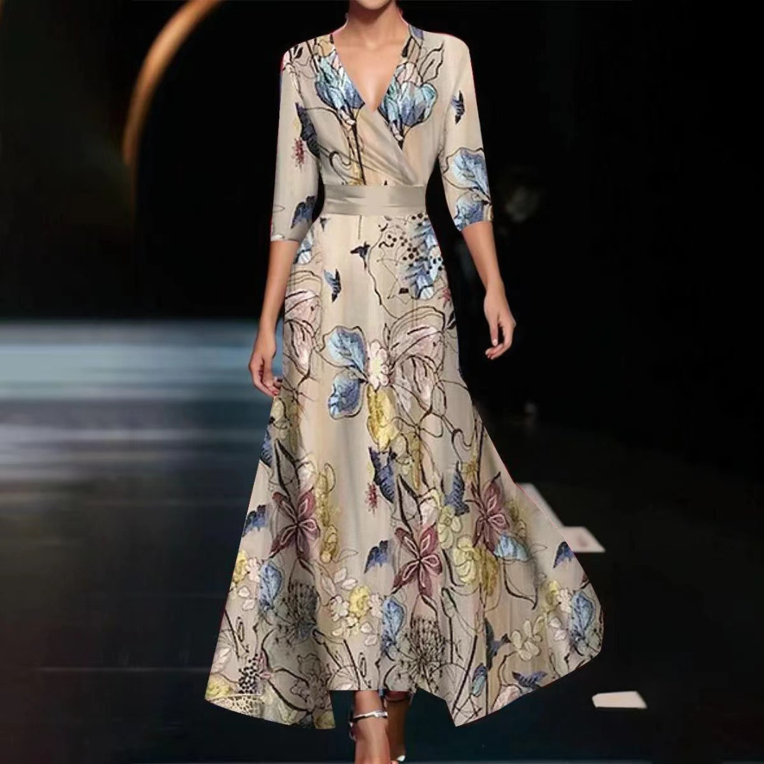 Vivian | Abito Elegante Stampato
