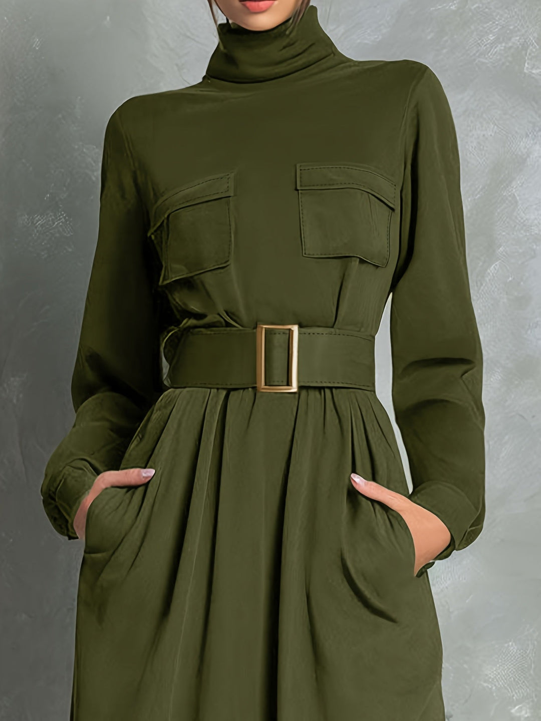 IVEY | ABITO SVASATO VERDE OLIVA
