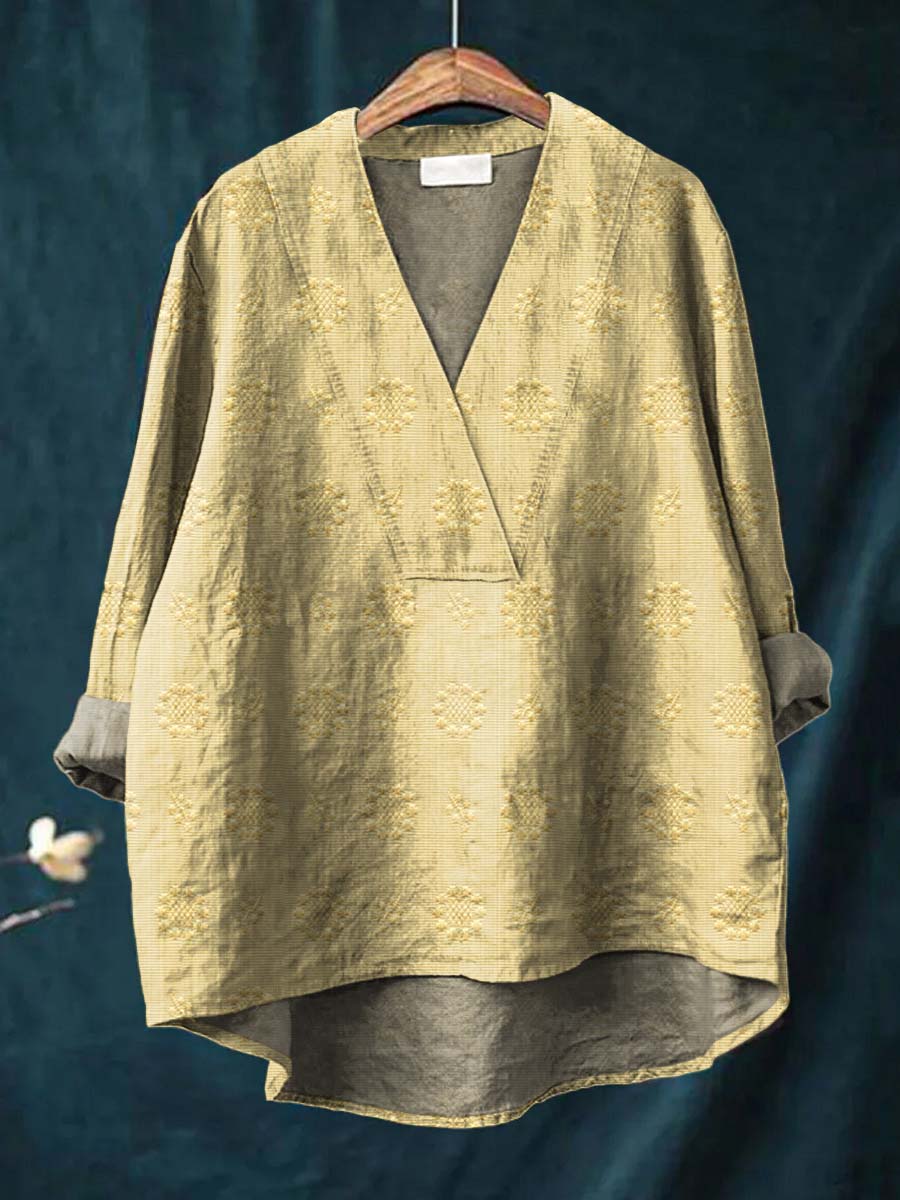 CORINNA | BLUSA CON SCOLLO A V