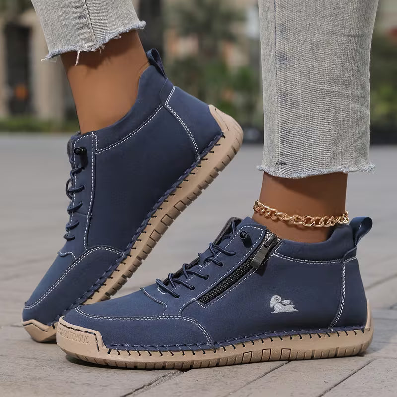 Mila | Scarpe comode con zip laterale