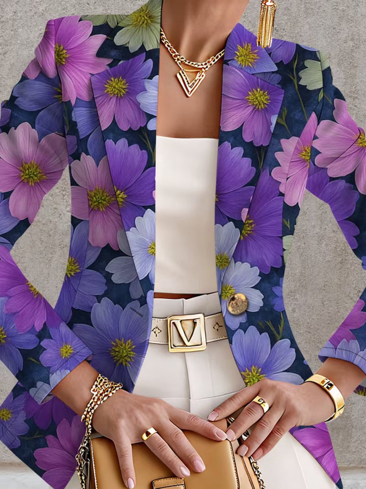 Bellamira | Blazer Donna Floreale Viola