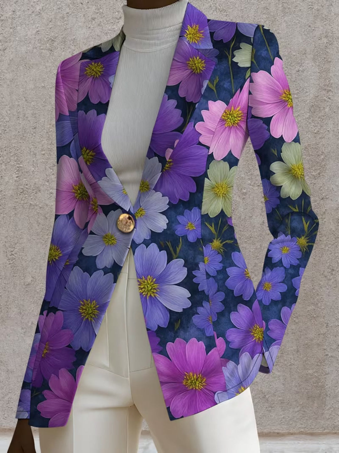 Bellamira | Blazer Donna Floreale Viola