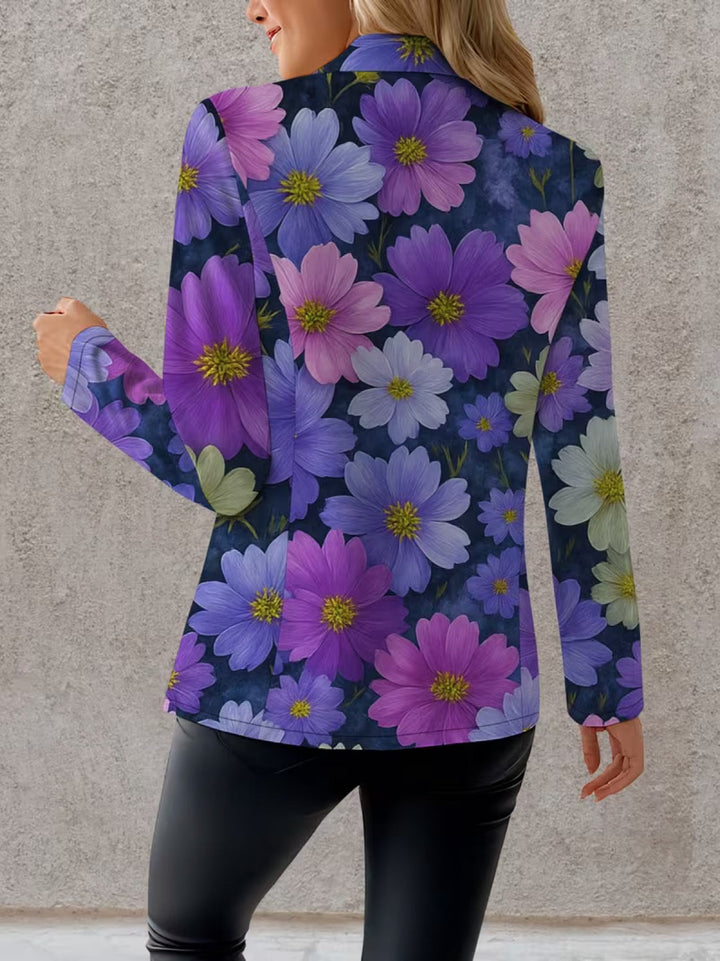Bellamira | Blazer Donna Floreale Viola