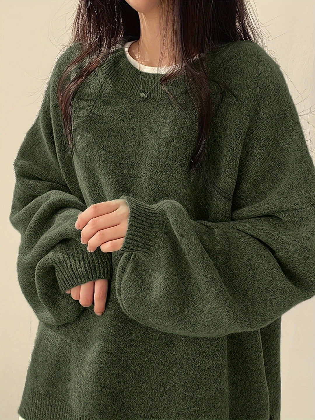 EVERLIGHT | MAGLIONE CASUAL CON SPACCHI LATERALI