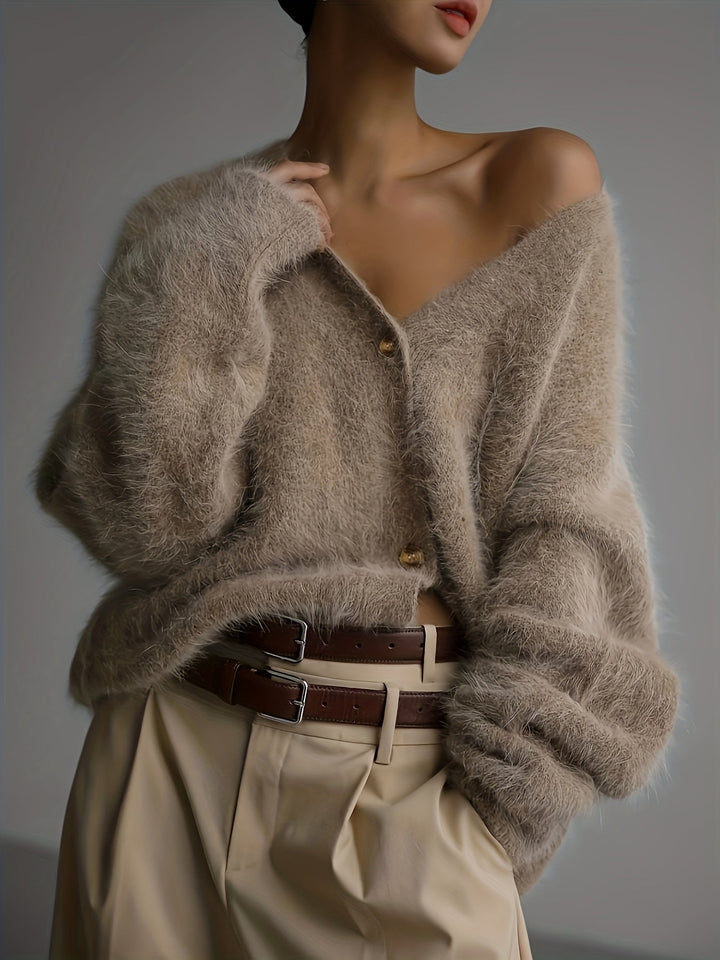 SERIAVI | CARDIGAN CON COLLO A V