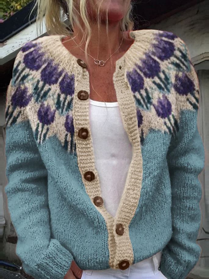 KEIRA | CARDIGAN FLOREALE