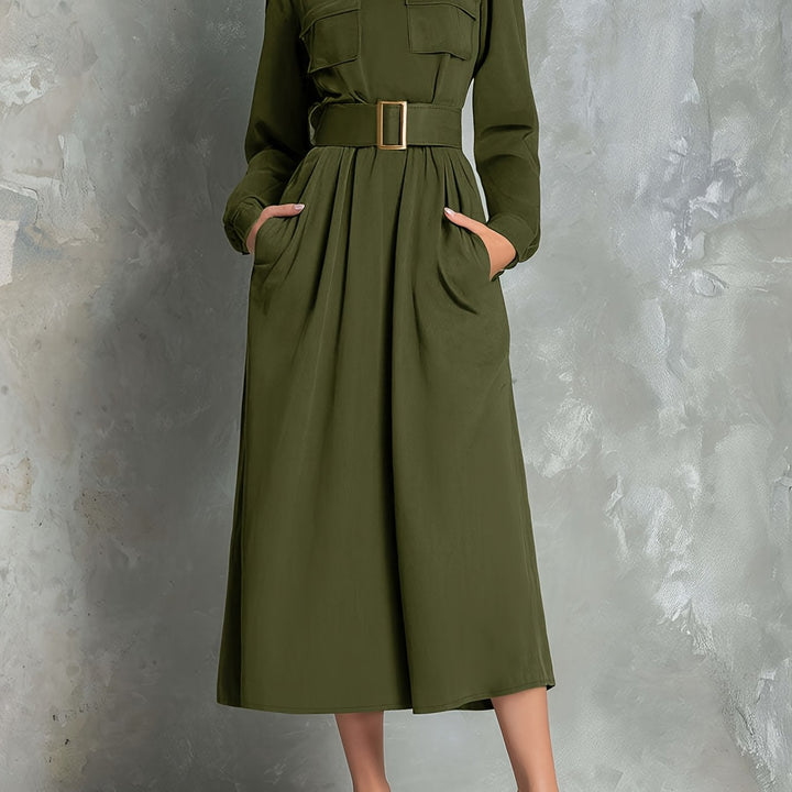 IVEY | ABITO SVASATO VERDE OLIVA