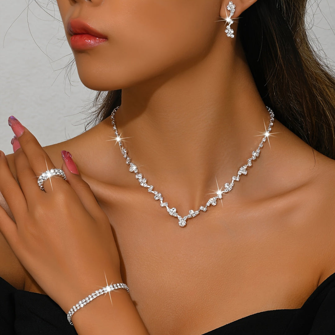 Set di Gioielli Elegante 4 Pezzi