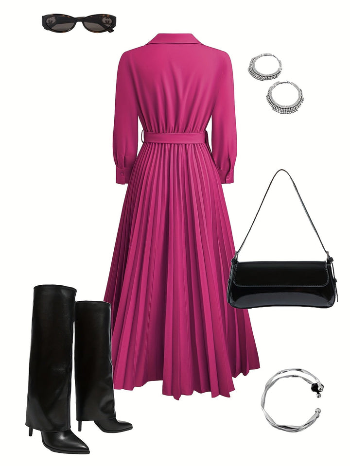 MARGOT LANE | ABITO ELEGANTE PLISSETTATO