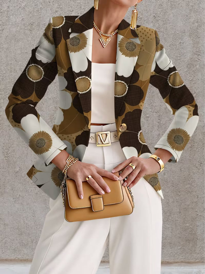 Clothilde | Blazer Donna con Stampa Margherite