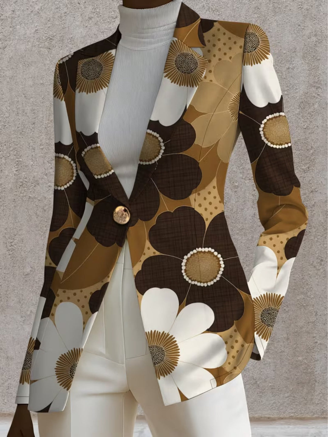 Clothilde | Blazer Donna con Stampa Margherite