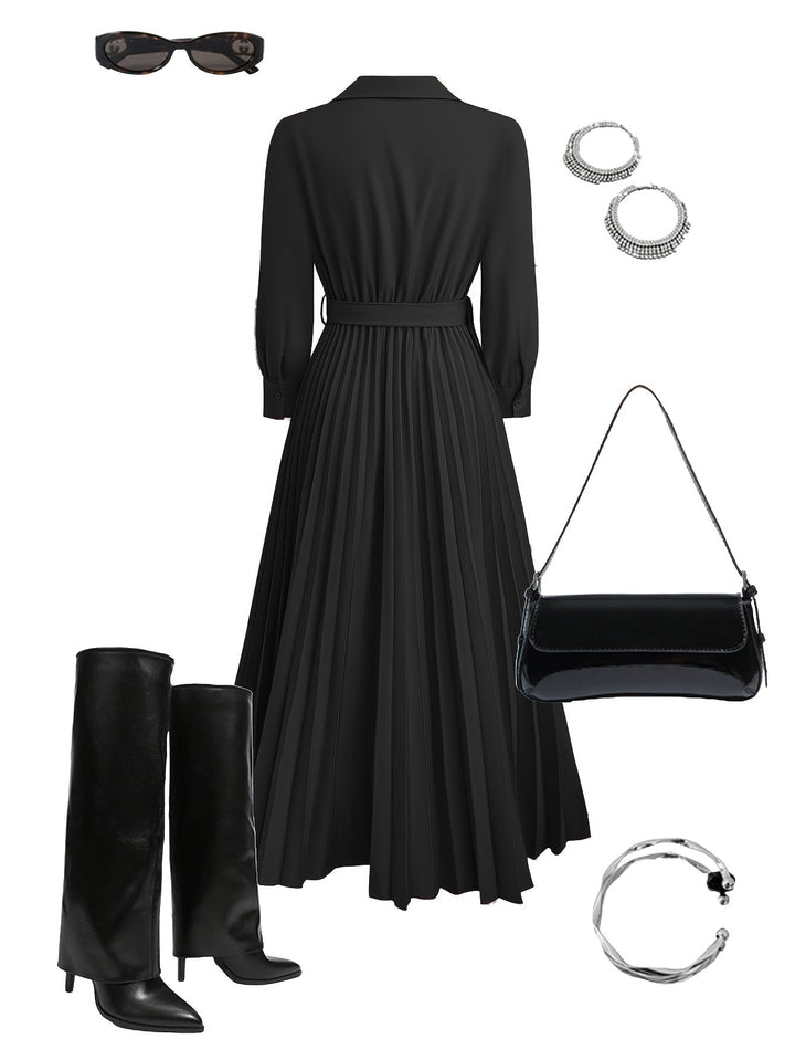 MARGOT LANE | ABITO ELEGANTE PLISSETTATO
