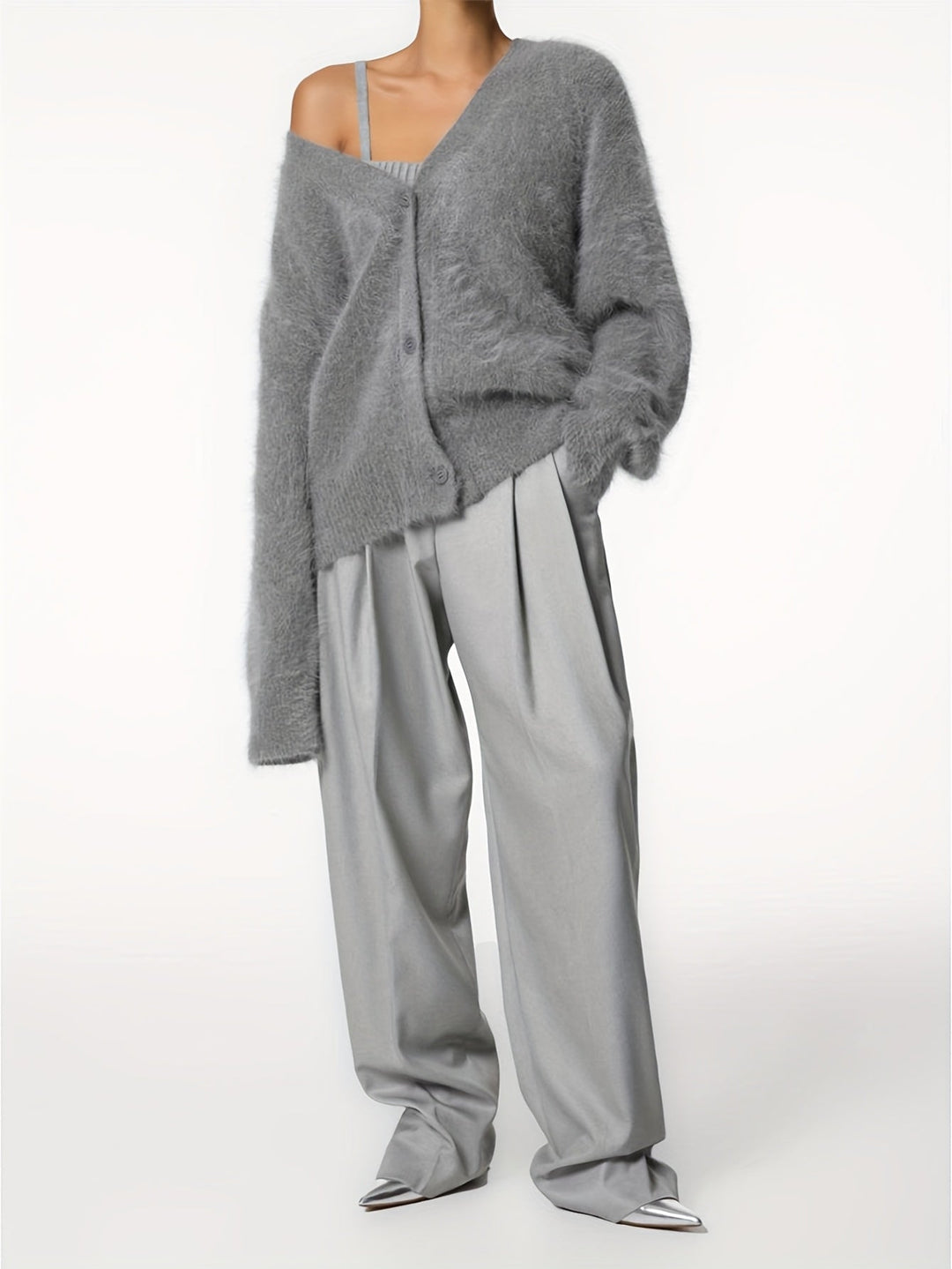 SERIAVI | CARDIGAN CON COLLO A V