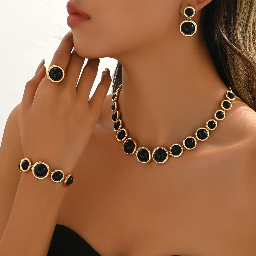Set di Gioielli Retrò 4 Pezzi
