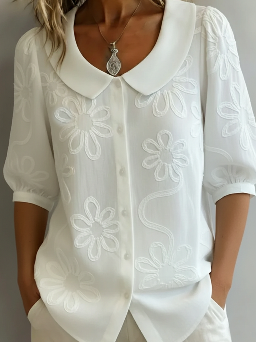 AURÉLIE | BLUSA FLOREALE LEGGERA