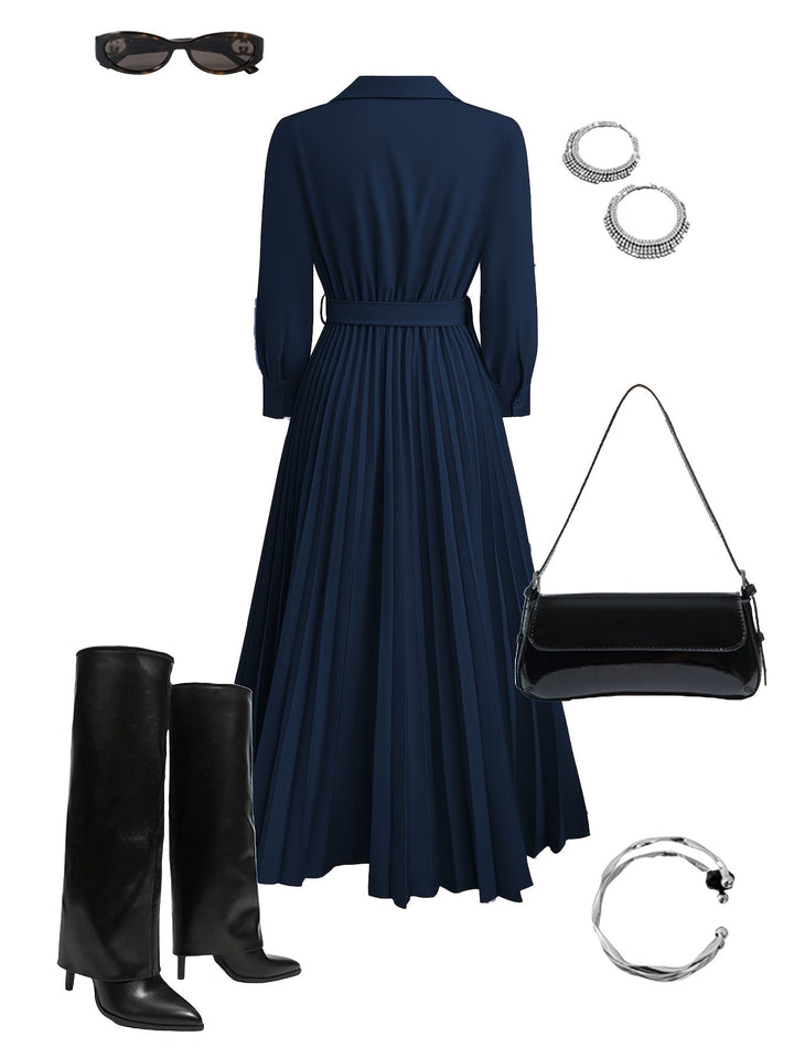 MARGOT LANE | ABITO ELEGANTE PLISSETTATO