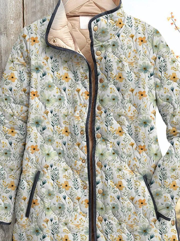 ROSALIND | GIACCA TRAPUNTATA FLOREALE CLASSICA