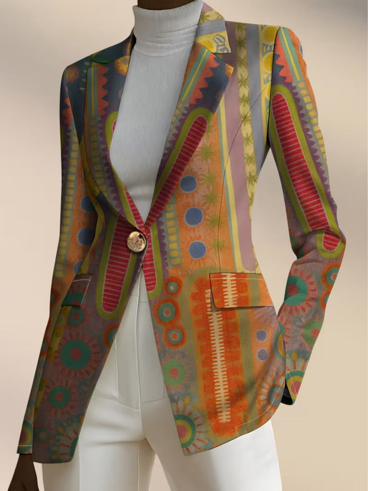 Faustine | Blazer Donna con Motivo Medaglione