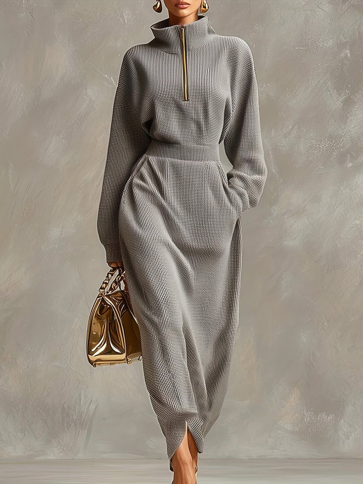 STELLA | ABITO MAXI ELEGANTE CON COLLO ALTO