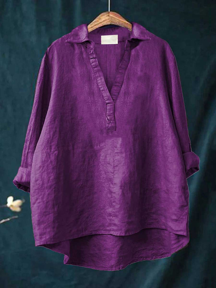 NERINA | BLUSA CON SCOLLO A V