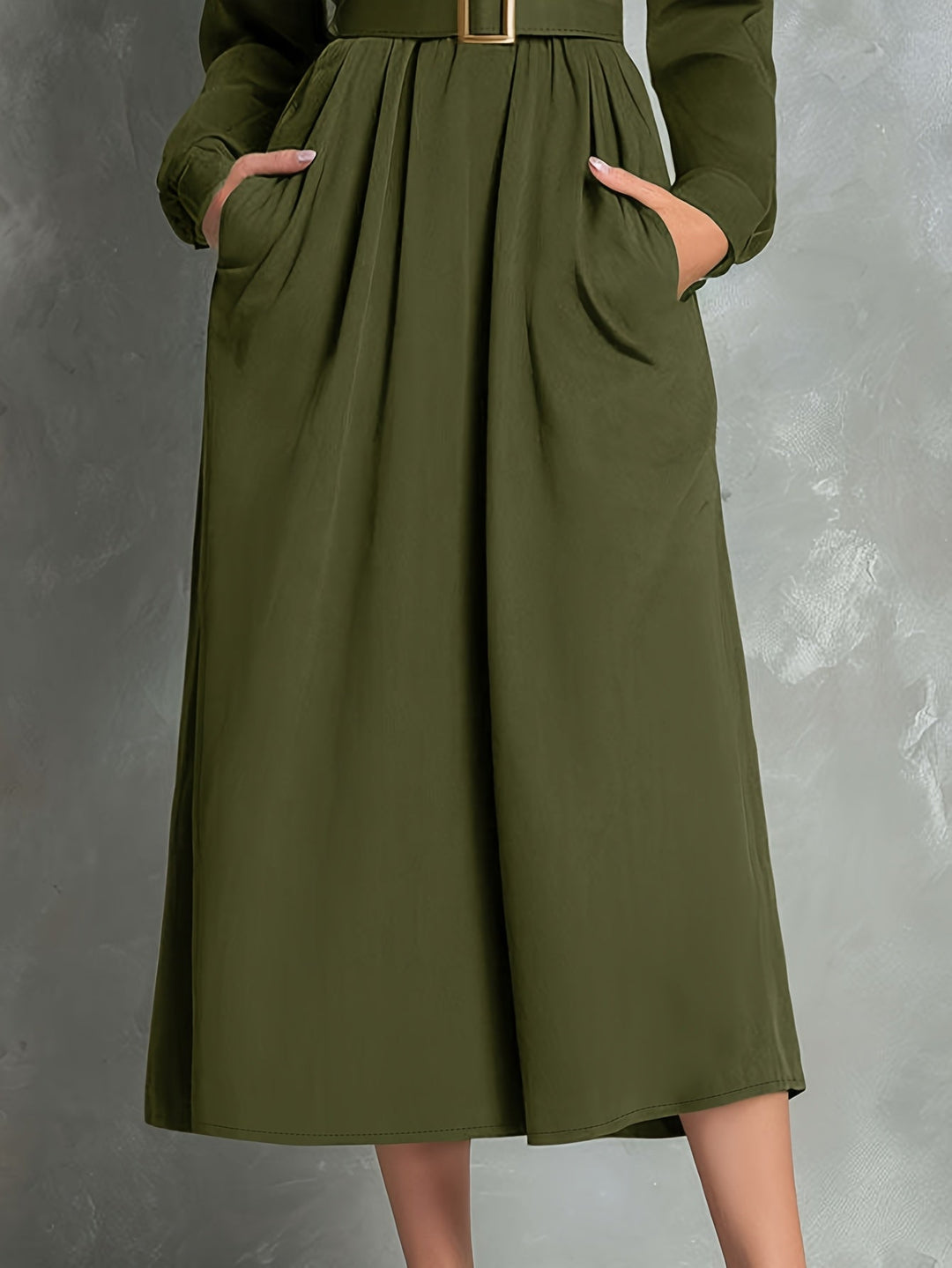 IVEY | ABITO SVASATO VERDE OLIVA
