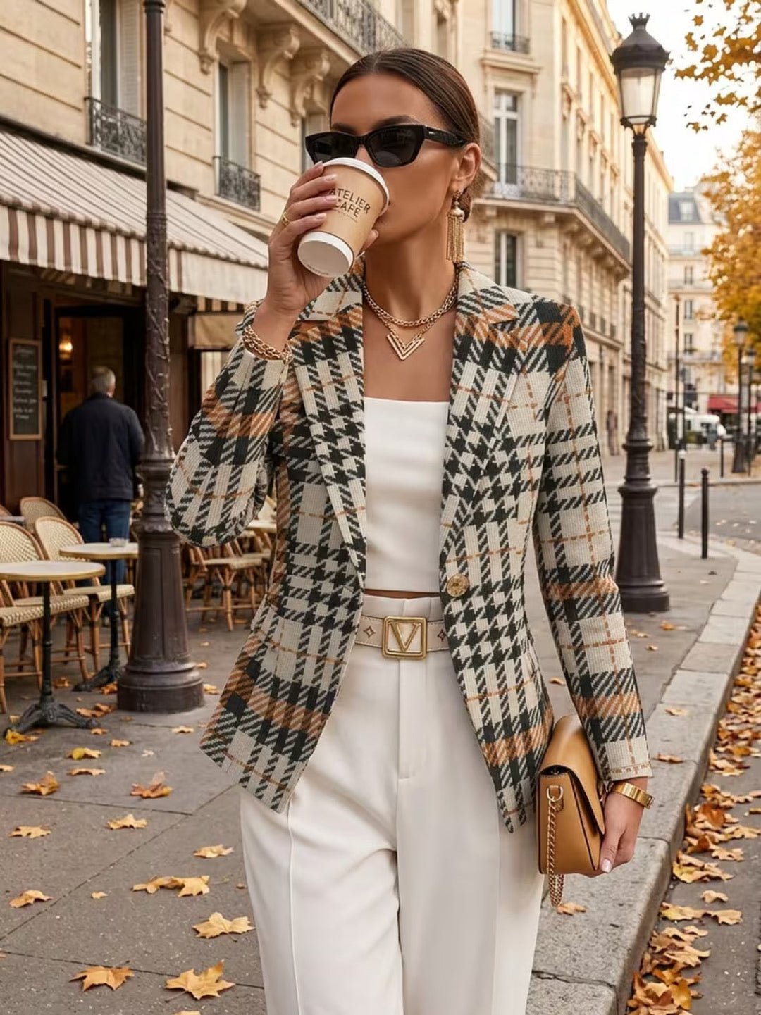 Ghislaine | Blazer Donna Pied-de-Poule