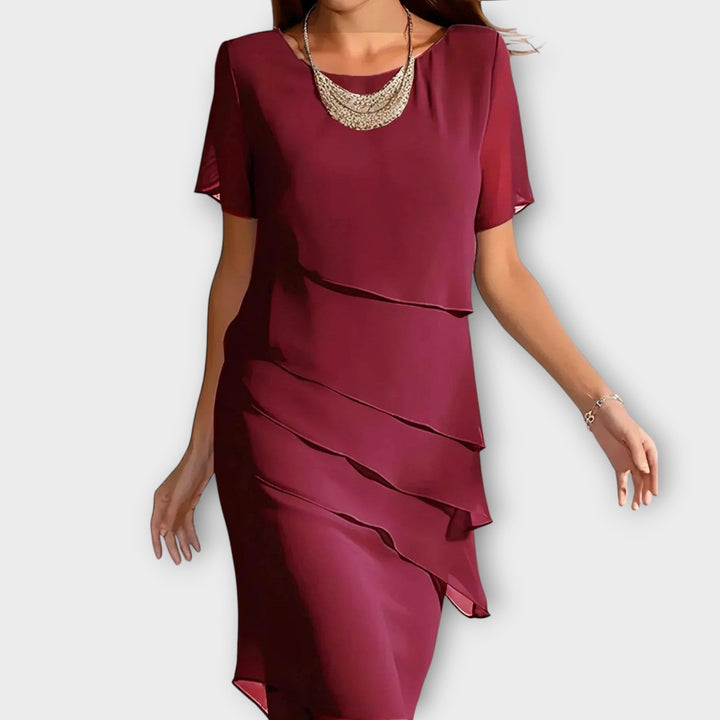 TESSA | ABITO ELEGANTE CON DRAPPEGGIO