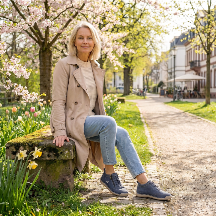 Mila | Scarpe comode con zip laterale