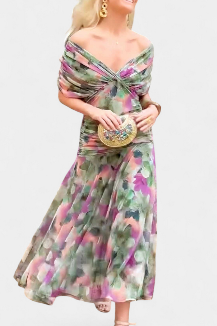 LOWENNA | ABITO ELEGANTE A SPALLE SCOPERTE