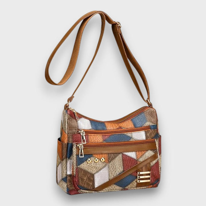 Maria – Borsa a Spalla in Pelle Patchwork