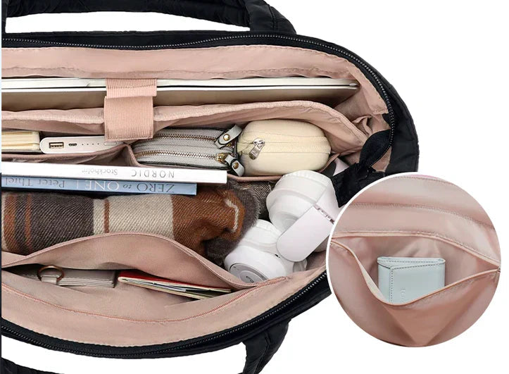 CALYSS | BORSA A SPALLA A BOLLE CON TASCHINI