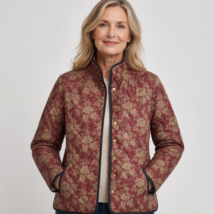 Joan | Giacca trapuntata a motivo patchwork