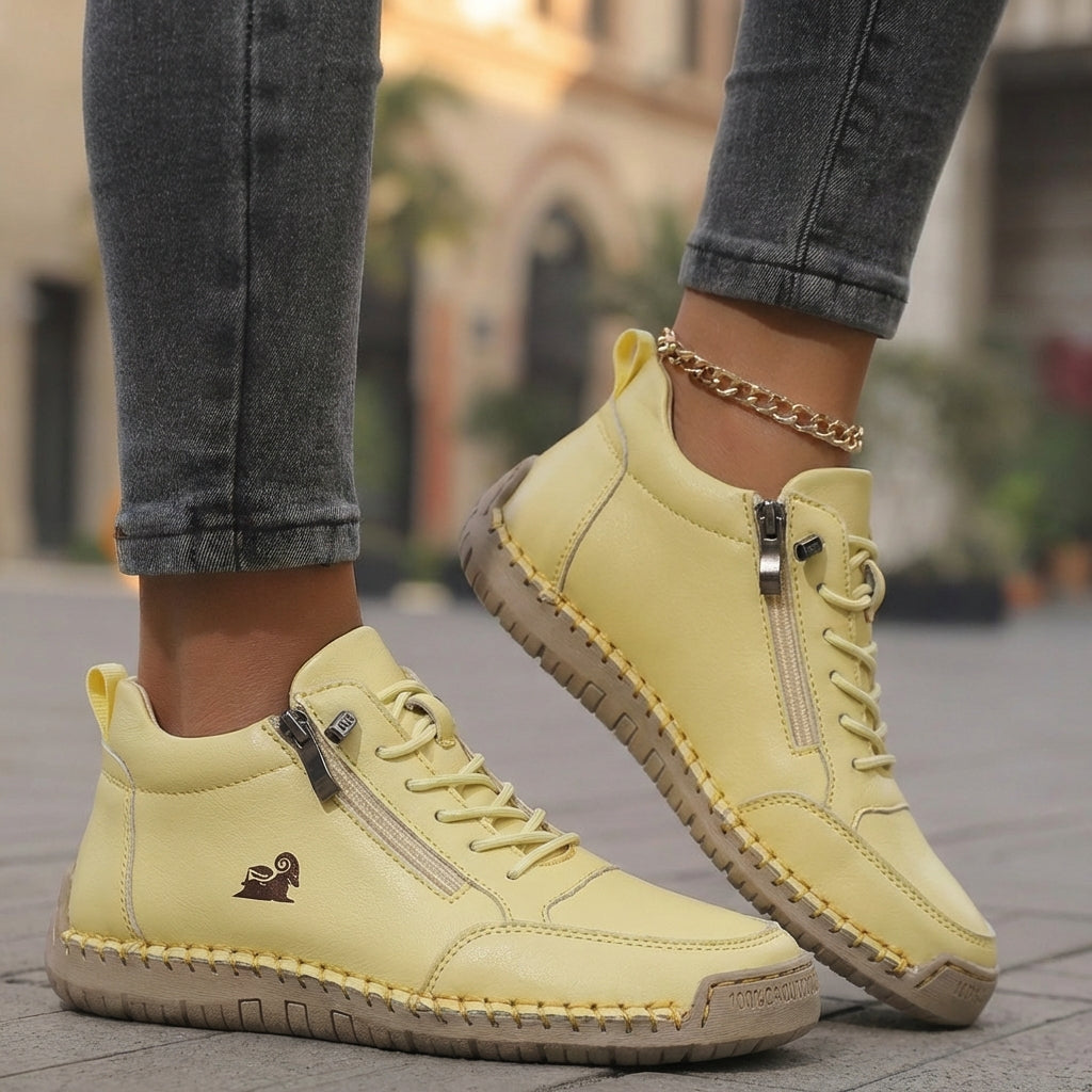Mila | Scarpe comode con zip laterale