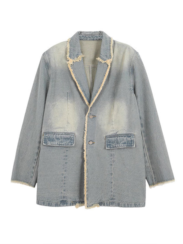 Dionne | Blazer Vintage con Bordo Grezzo