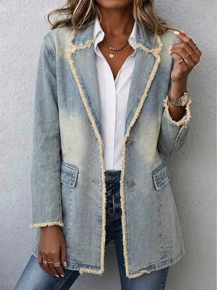 Dionne | Blazer Vintage con Bordo Grezzo