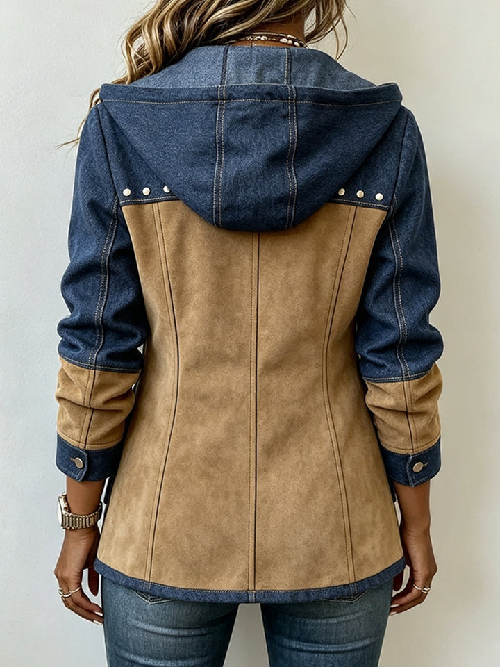 Fawnridge | Giacca con Cappuccio e Dettagli Patchwork