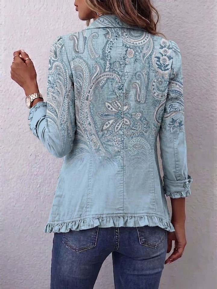 Estrella | Giacca con Volant e Motivo Paisley Vintage
