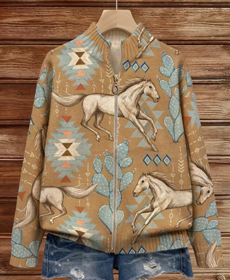 Winona | Cardigan Donna Western con Zip