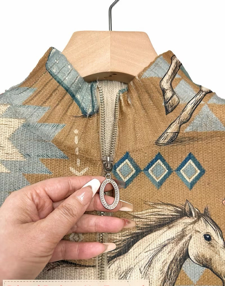 Winona | Cardigan Donna Western con Zip