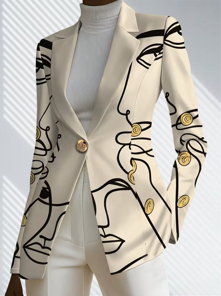 Philippine | Blazer Donna con Disegno Lineare