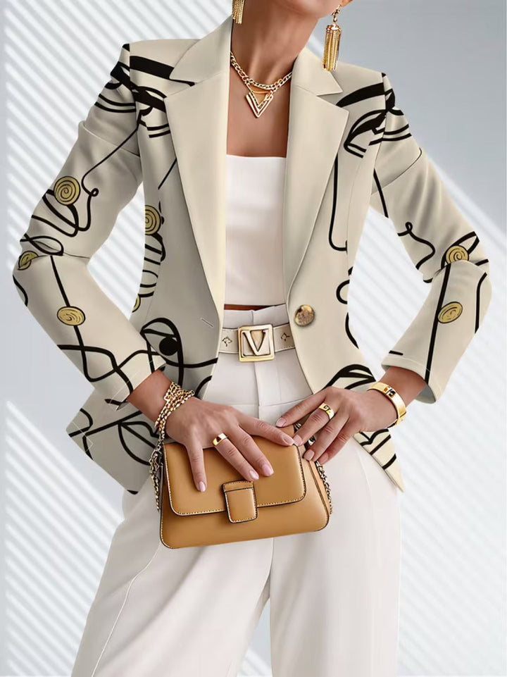 Philippine | Blazer Donna con Disegno Lineare