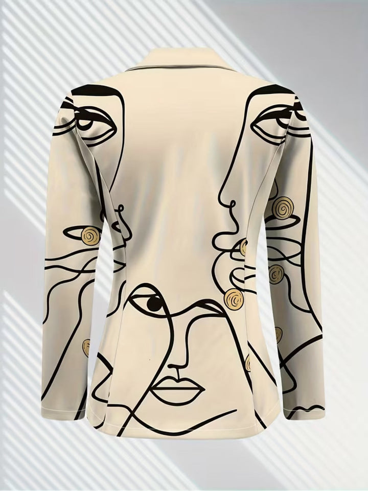 Philippine | Blazer Donna con Disegno Lineare