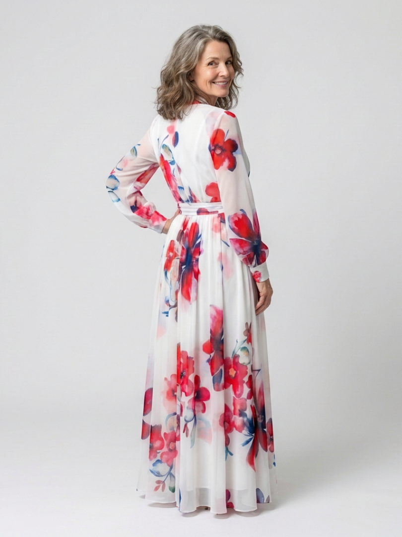 Lillian | Abito Maxi Avvolgente Floreale
