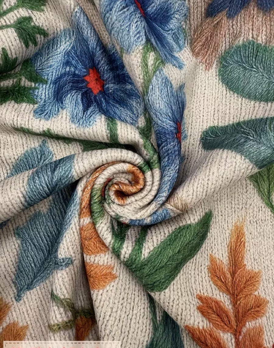 Clementine | Cardigan Donna Botanico Floreale con Zip