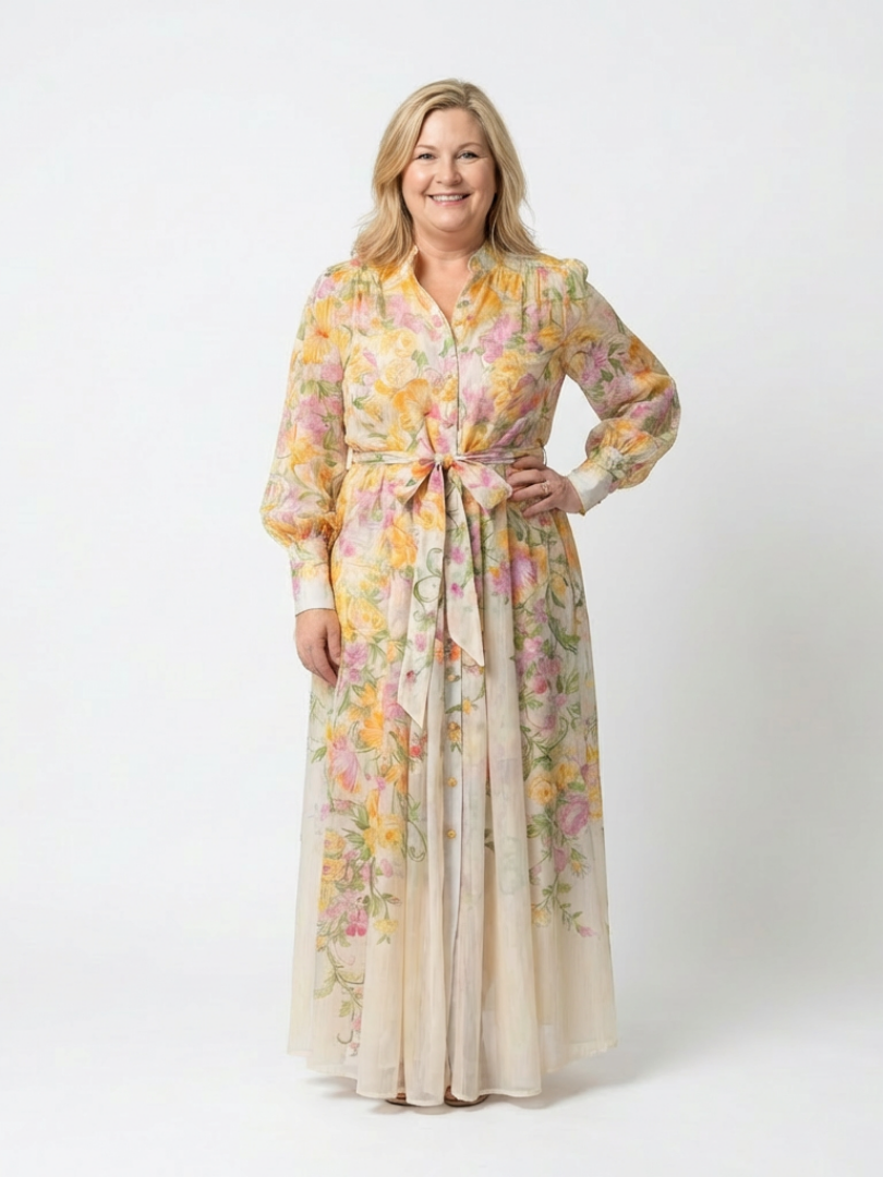 CRESSIDA | ABITO MAXI FLOREALE