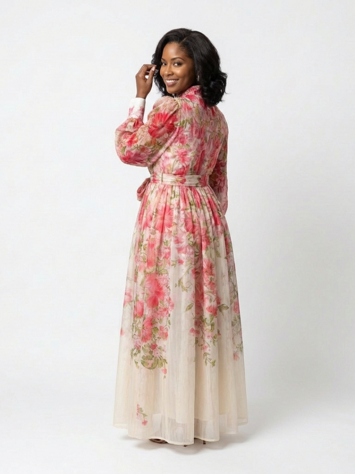 CRESSIDA | ABITO MAXI FLOREALE