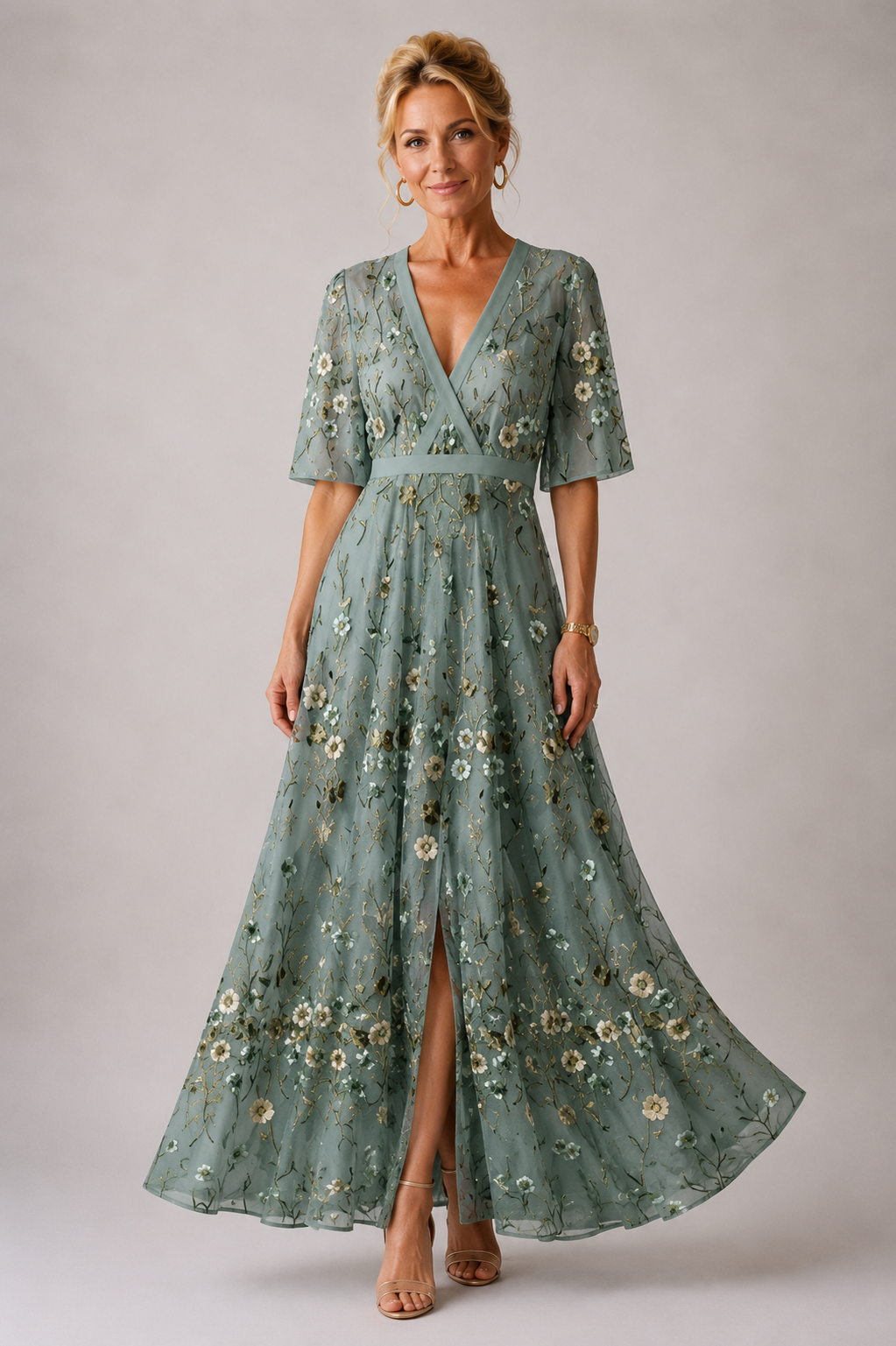 Yael | Abito Elegante con Stampa Floreale